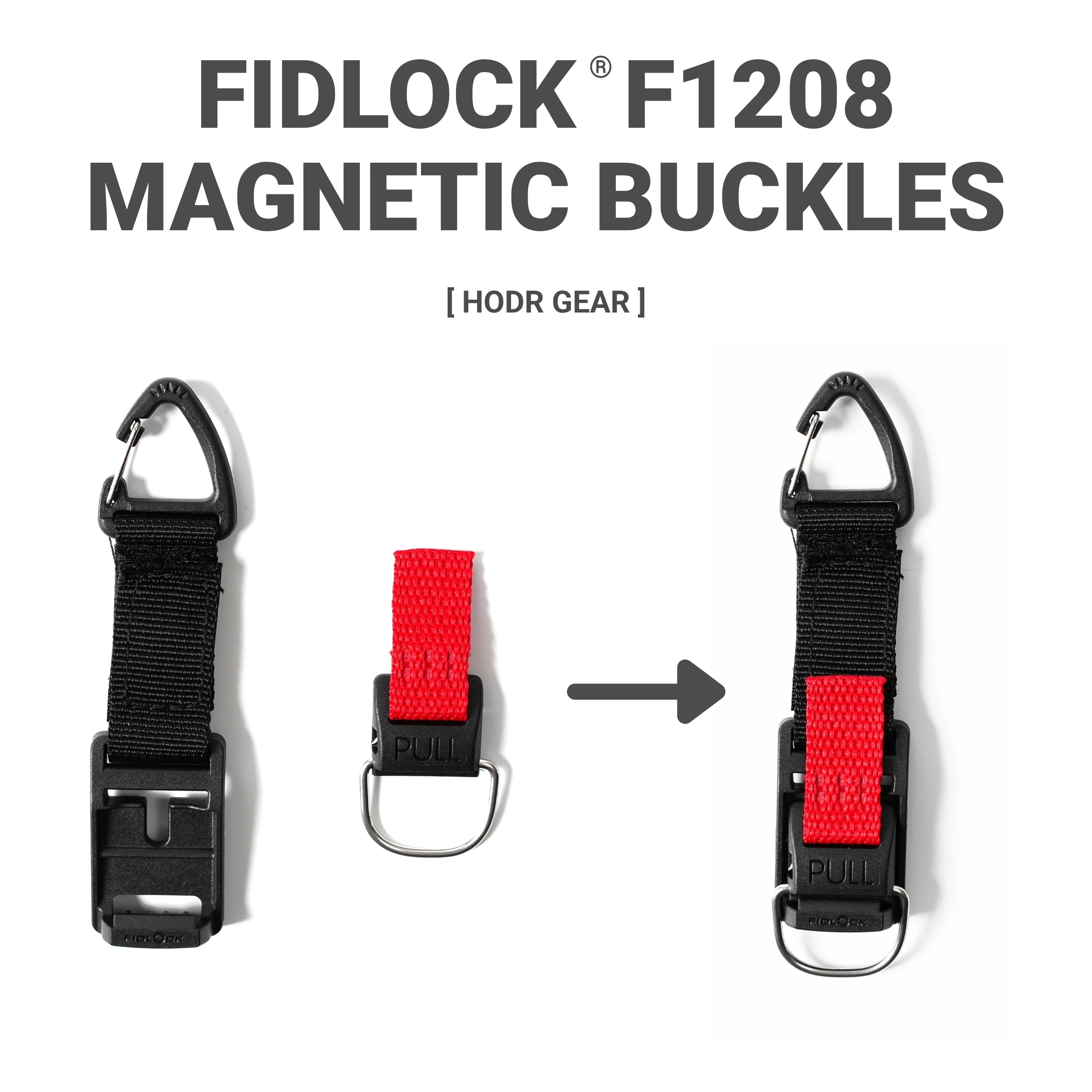 Image of Fidlock F1208 Magnetische Schnallen 20mm Molle System Magnetische Clips Taktische Wandern Camping Outdoor Taktische Ausrüstung EDC