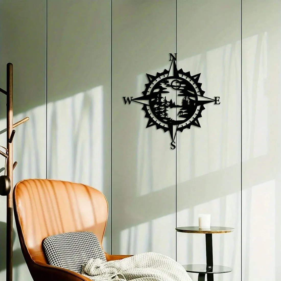 Forest Compass Metal Wall Art | Farmhouse Home Decor & Gift