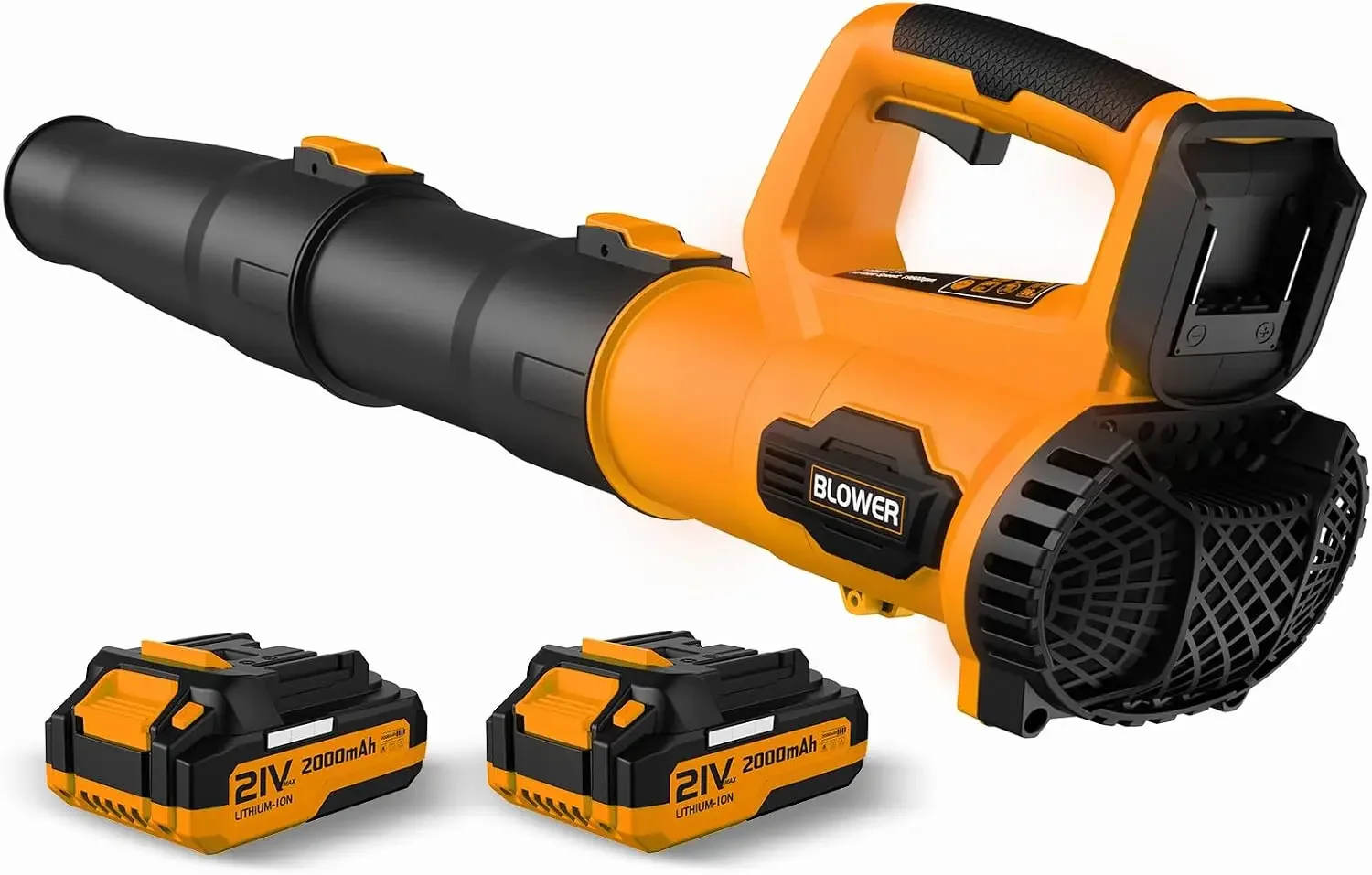 Leaf Blower Cordless 21V with 2 Batteries & Fast Charger | Powerful Airflow, Lightweight, Easy Assembly, Widely Used For Patio