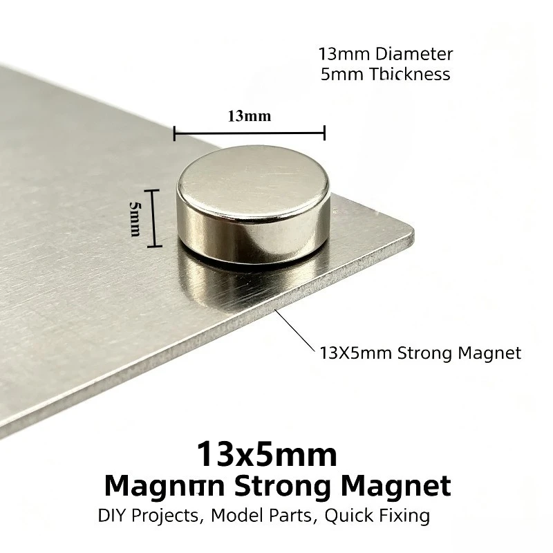 13x5mm Strong Neodymium Magnet Rare Earth Permanent Small Round Disc NdFeB for DIY Craft Fridge 13*5mm