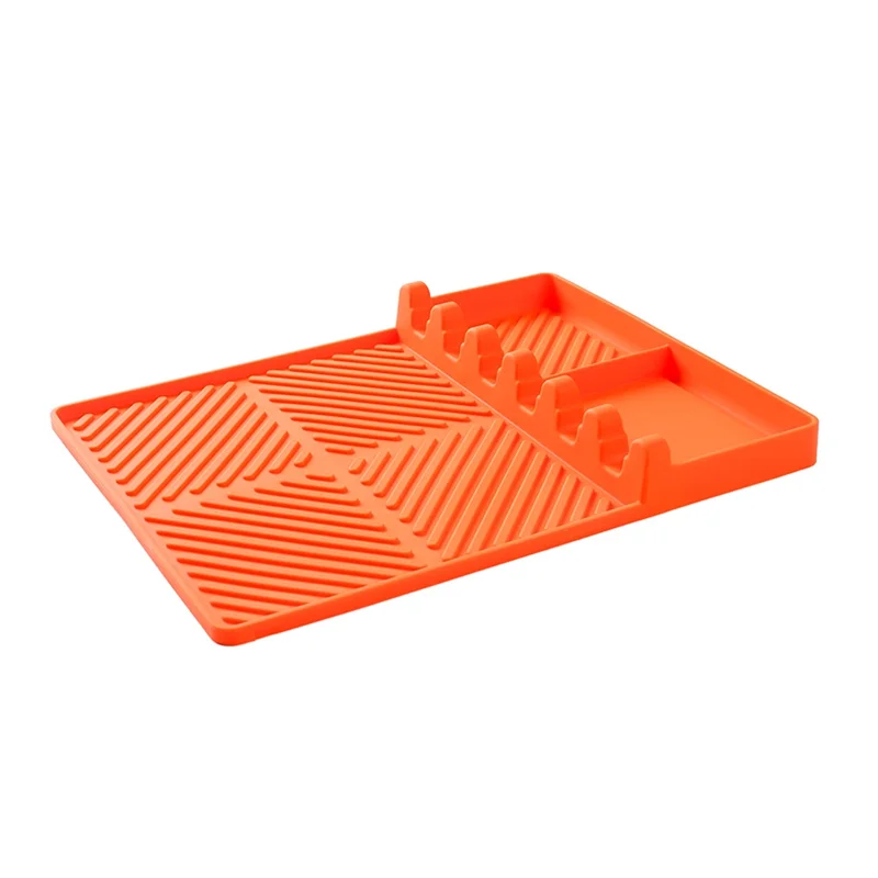 

Силиконовый коврик для гриля, силиконовый коврик для инструментов для выпечки, коврик для лопаточки для уличного гриля, кухонная стойка-B51B