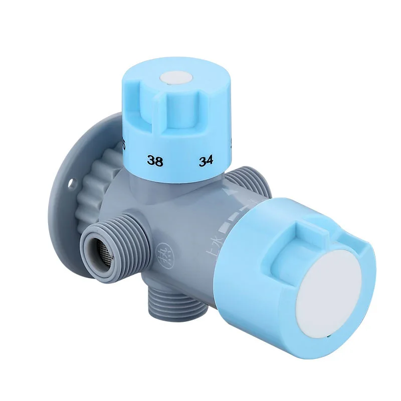 

ABS Thermostatic Valve Simple Bathroom Shower Bath Hot And Cold Water Mixing Valve Faucet