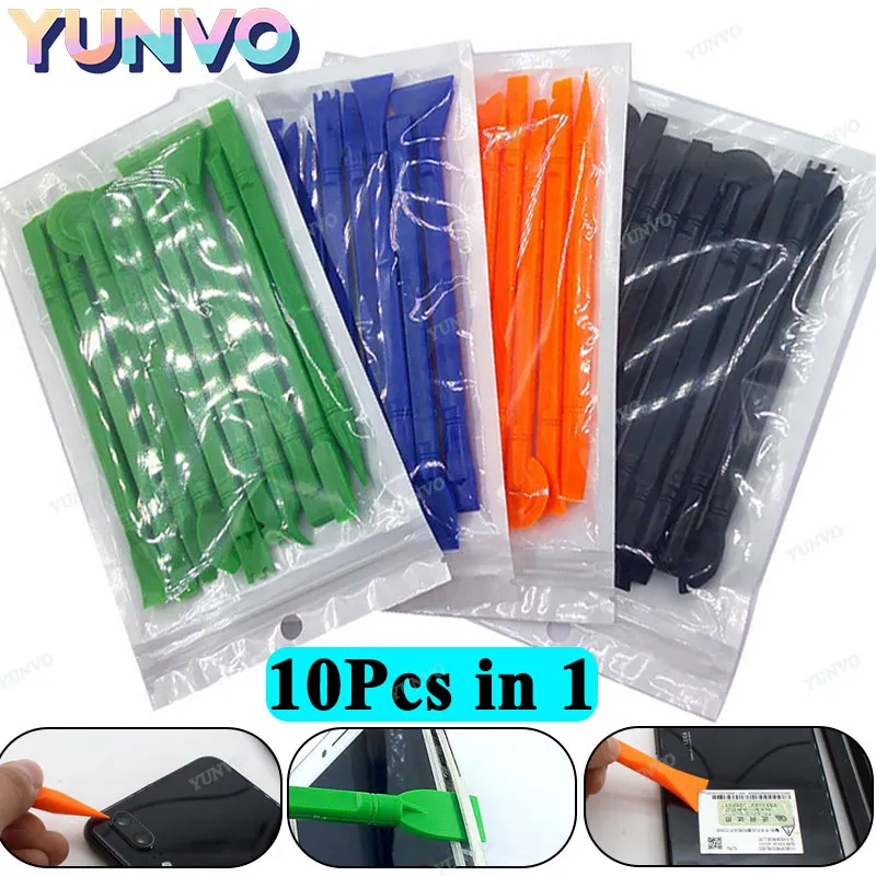 

10Pcs Anti Static Plastic Spudger Nylon Stick Pry Opening Tool for iPhone iPad Samsung Smartphone Repair Hand Tools Set