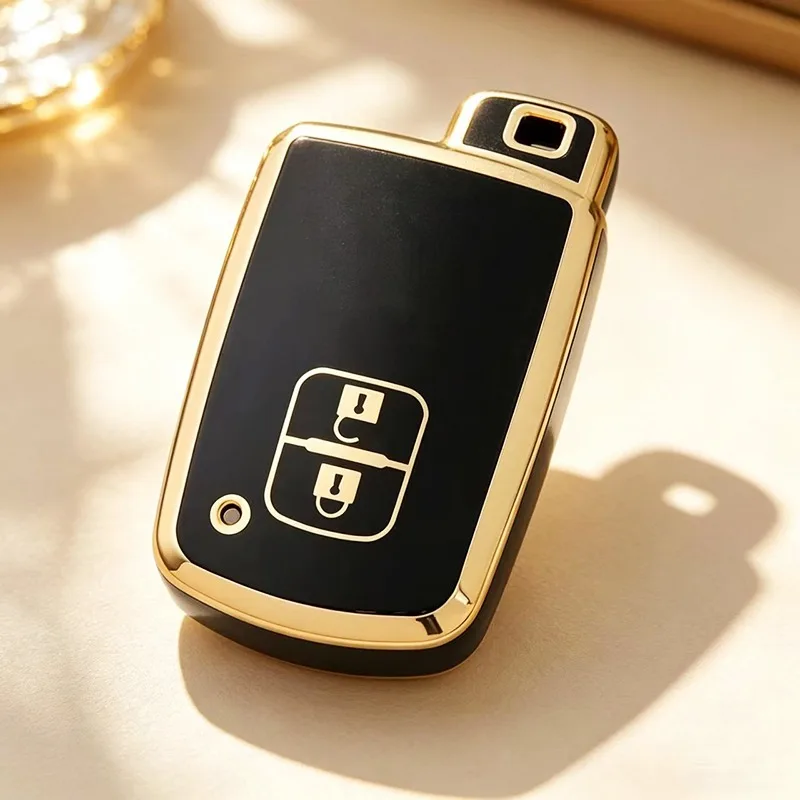 2 Buttons TPU Remote Car Key Case for Toyota Prius Plus Auris Avalon Verso Rav 4 Corolla 2013 Yaris Hybrid Keychain