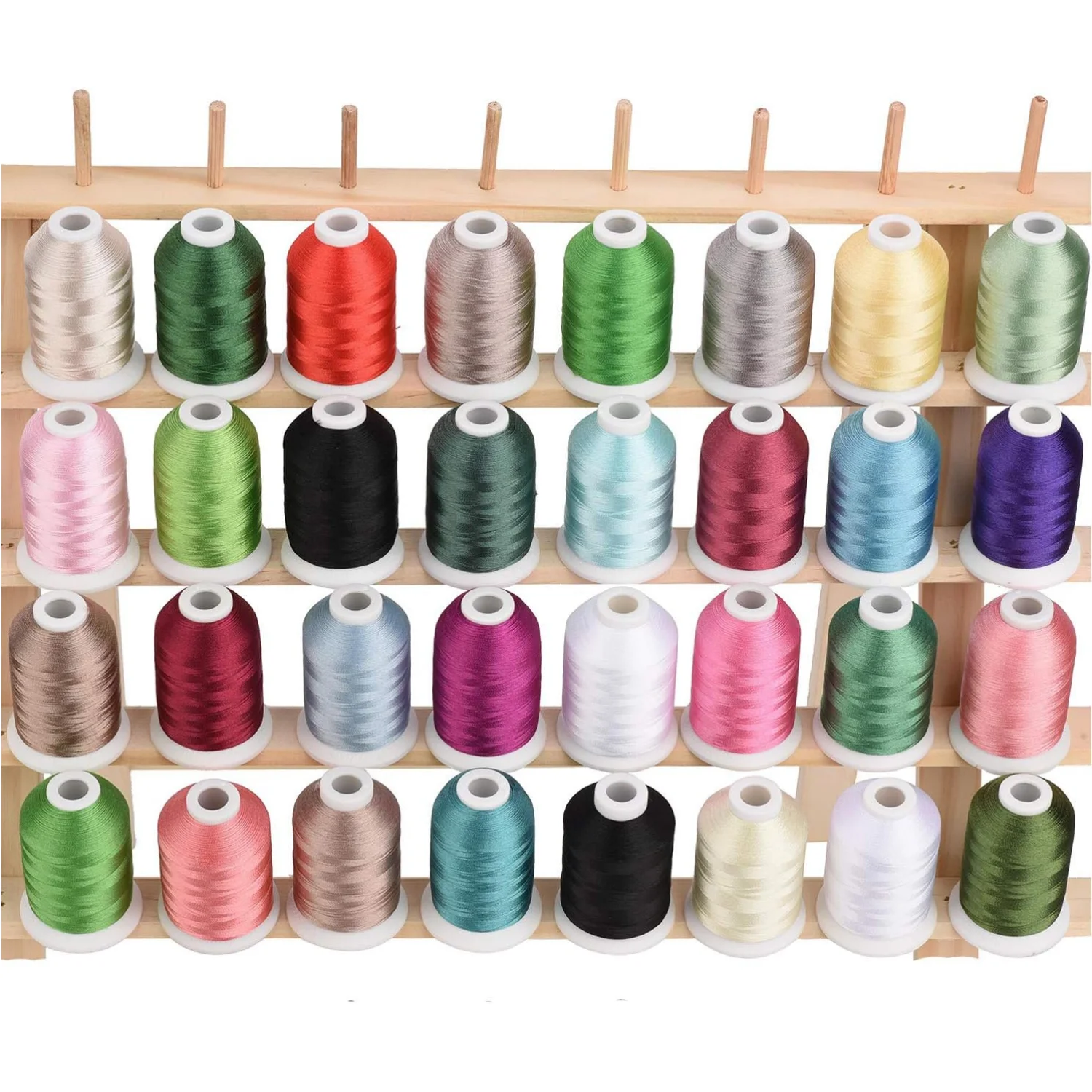 Simthread 32 ماديرا لون ماكينة تطريز بوليستر طقم خيط 500 متر (550 سنة) مماثلة لون ماديرا روبنسون أنتون