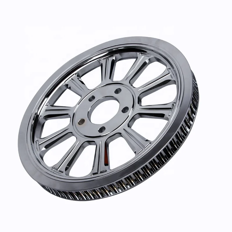 The Manufacturer Customized the Model Suitable for Harley, Refitted the Brake Disc 68t-6061 Aluminum Alloy Belt Pulley