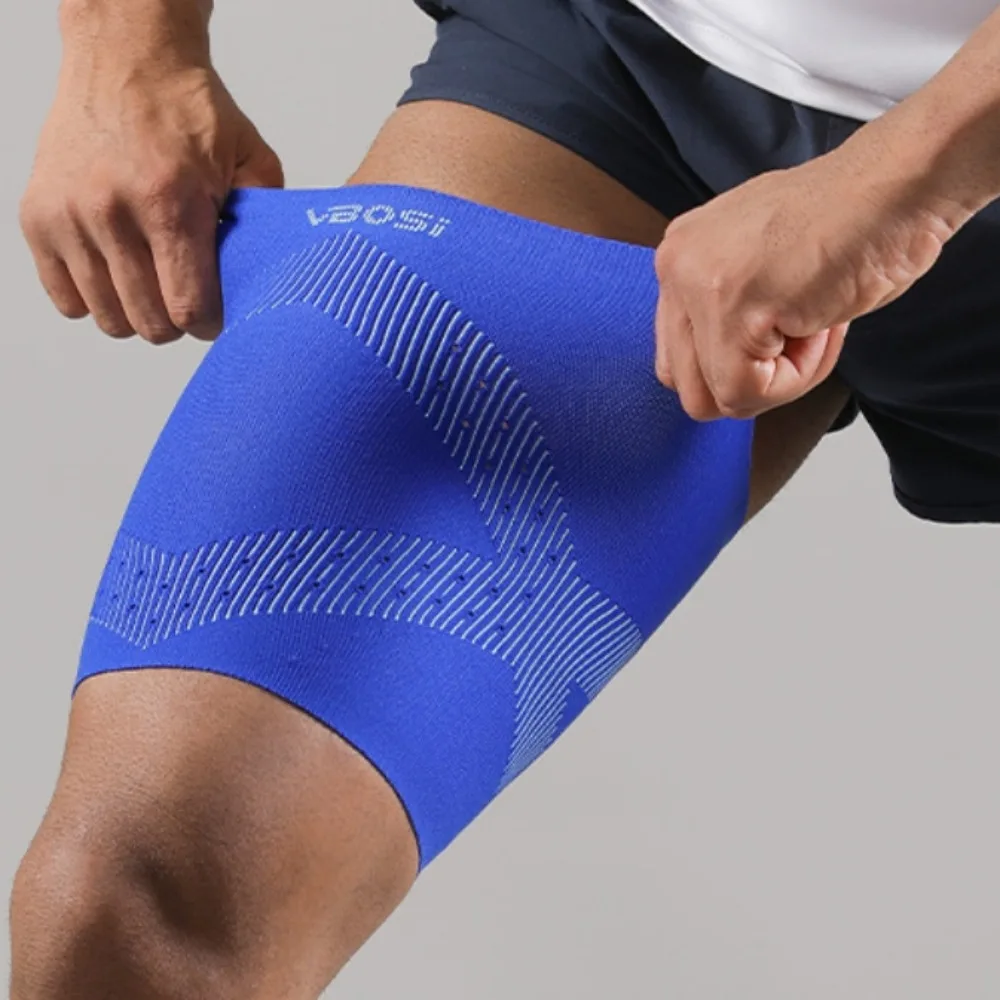 

Thigh Sleeves Thin & Light Leg Guards Breathable Elastic Leg Support Compression Non-slip Upper Leg Sleeves Warmers