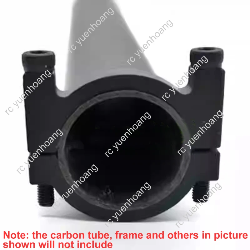 8PCS CNC Aluminum Pipe Clamp D12mm 16mm 20mm 22mm 25mm 30mm Carbon Tube Clip Connector Motor Seat for RC UAV Drone Muilticopter