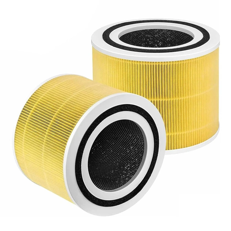 

Core 300 True HEPA Replacement Filters For LEVOIT Core 300 And Core 300S Vortex Air Air Purifier Core 300-RF Yellow 2Pcs