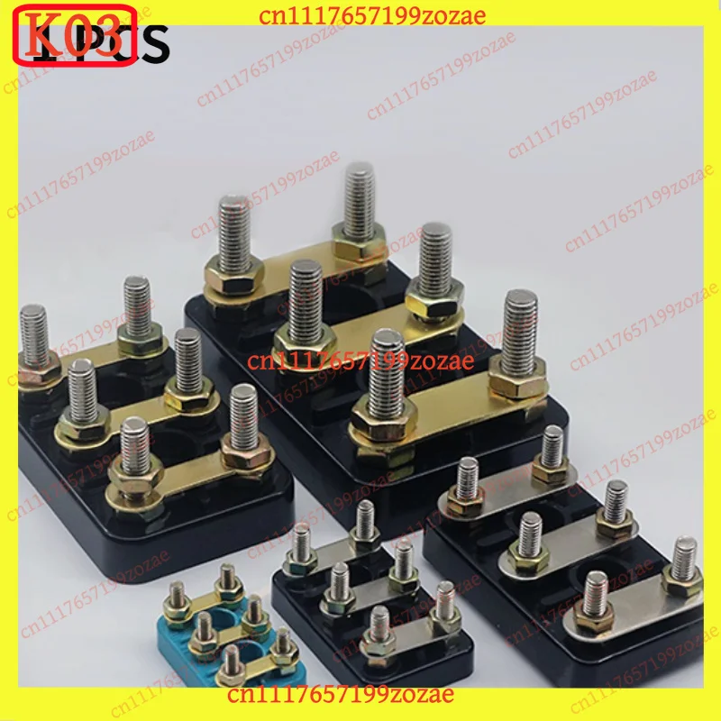 k03 1Pcs Motor Terminal Block M4 M6 M8 M10 M12 Three Phase Junction Board Wire Post, Replacement Parts