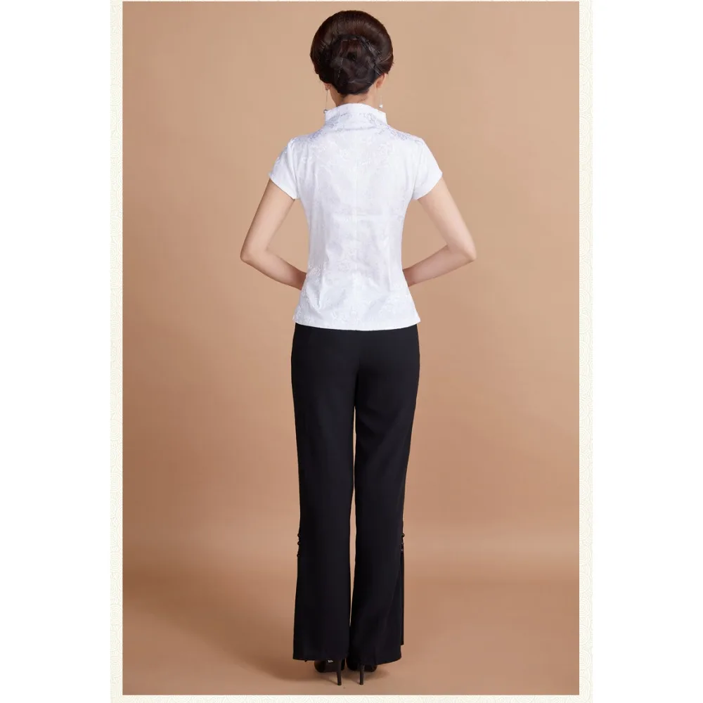 Традиционная китайская одежда для женщин, топы Qipao, Cheongsam Hanfu, винтажная повседневная уличная одежда в этническом стиле, летняя одежда