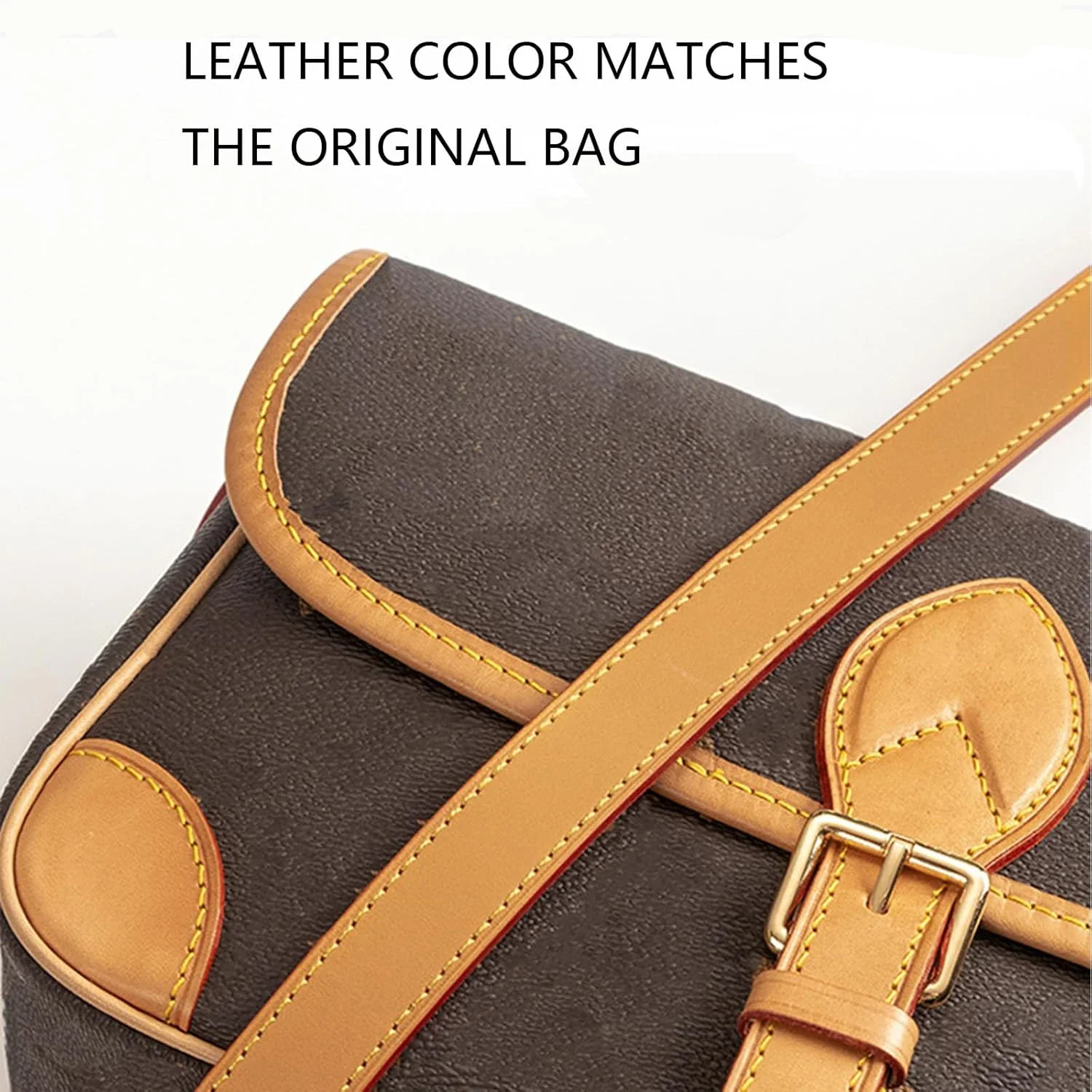 استبدال حزام حقيبة جلدية لحقيبة LV Diane تحت الإبط، أحزمة كتف قابلة للتعديل، ملحقات حقيبة ذاتية الصنع #3