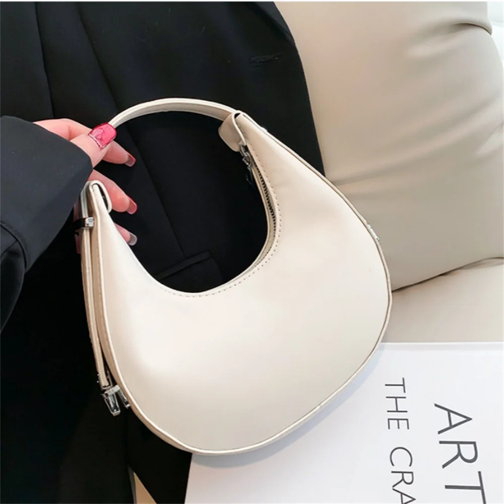 Women Bags Armpit Shoulder Bag Small Shoulder Purse PU Leather Underarm Bags Clutch Women Hobos Simple Handbags Female Totes