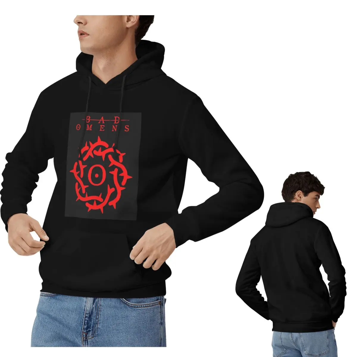 

Толстовки с логотипом Bad Omens Band для мужчин и женщин, повседневные пуловеры, толстовки в стиле Харадзюку, одежда с длинными рукавами, осень-зима