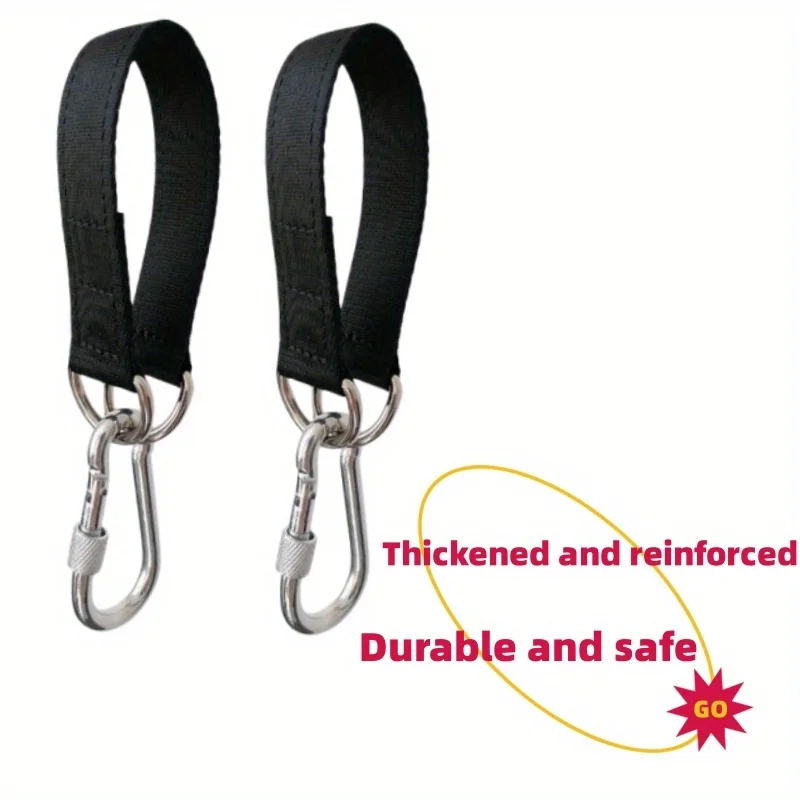 Robuste Camping-Hängemattenschlingen mit Sicherheitsschlössern, ideal für verschiedene Outdoor-Schaukel-Hängemattenzubehör in Vergnügungsparks. – Detail 1