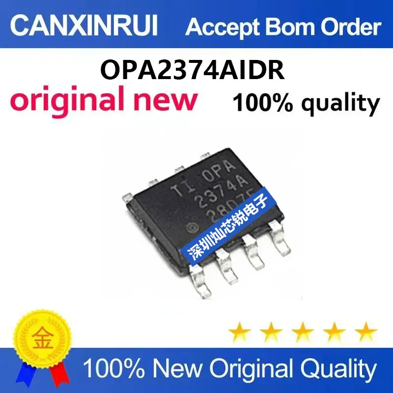 (5-100pieces) Original OPA2374AIDR OPA2374A SOP8 Surface-Mount Dual Operational Amplifier