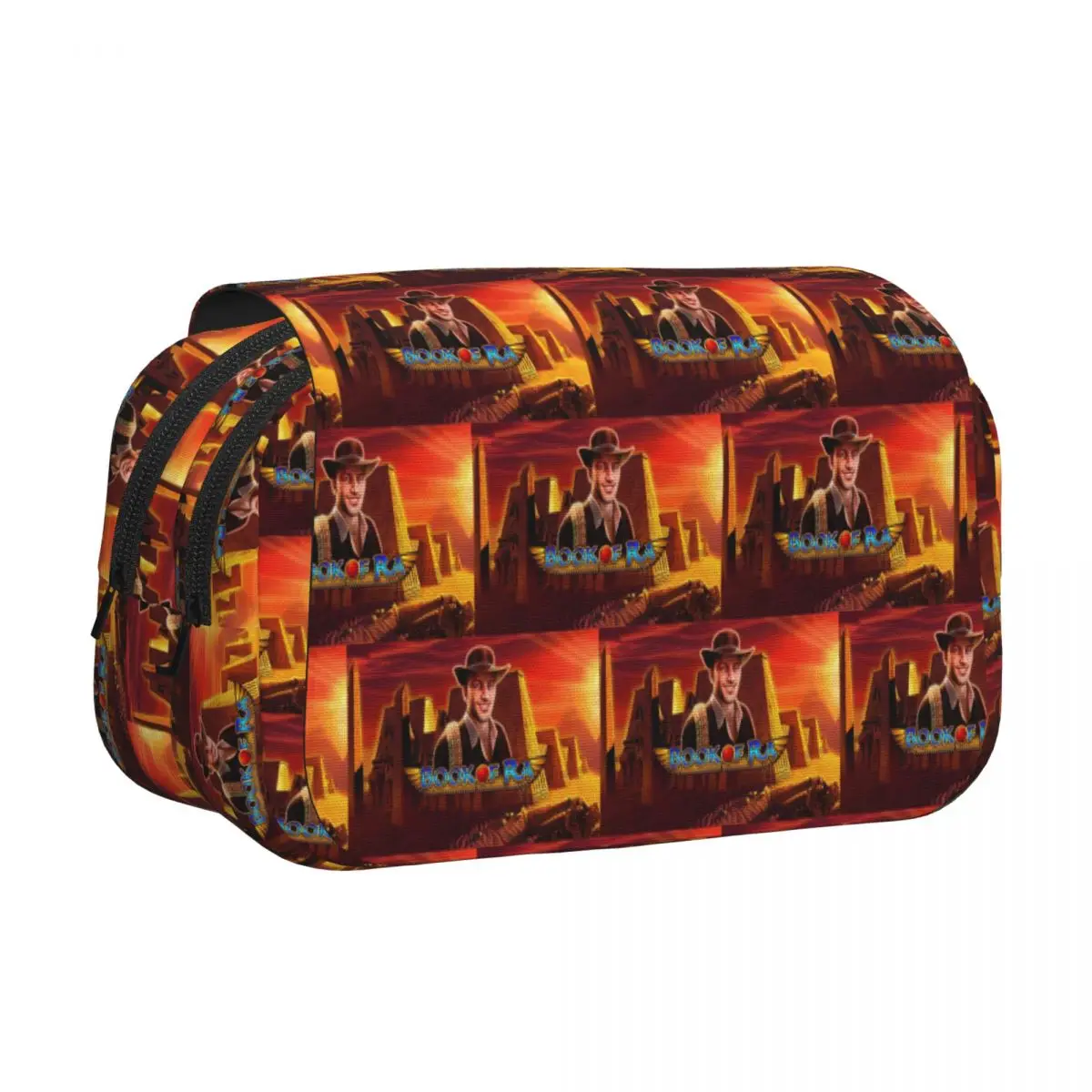 Book Of Ra Pencil Case Pen Holder Hard Shell Leather Large Capacity Pen Box Pencil Bag for Boy Girl Gifts