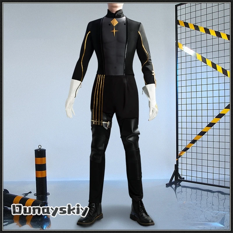 Yumekiri@Arknights Ulpianus Cosplay Costume Wig Staring Into The Abyss Uniform New Skin Headwear Mask Halloween Girl Uniforms view 4