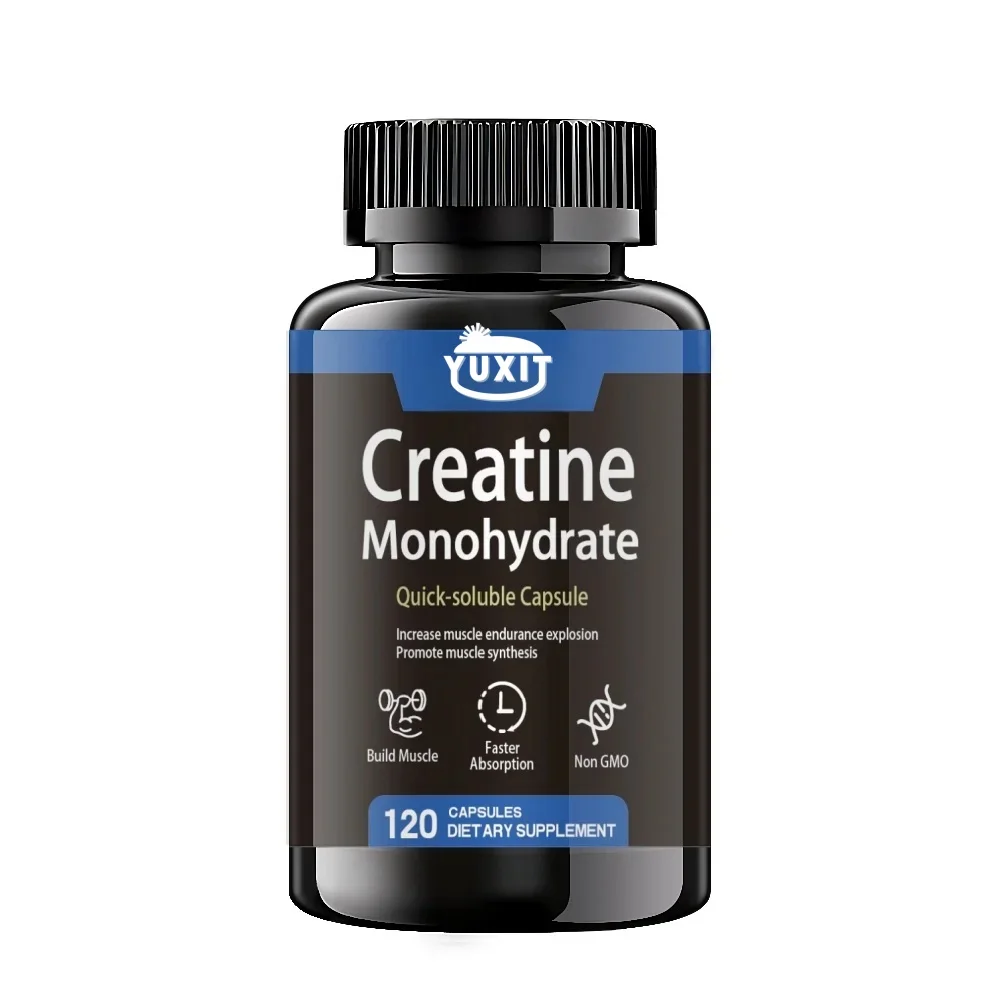 YUXIT Creatine 3000 mg Monohydrate - Strength, Muscle, Performance Keto-Friendly Adult Nutritional Supplement