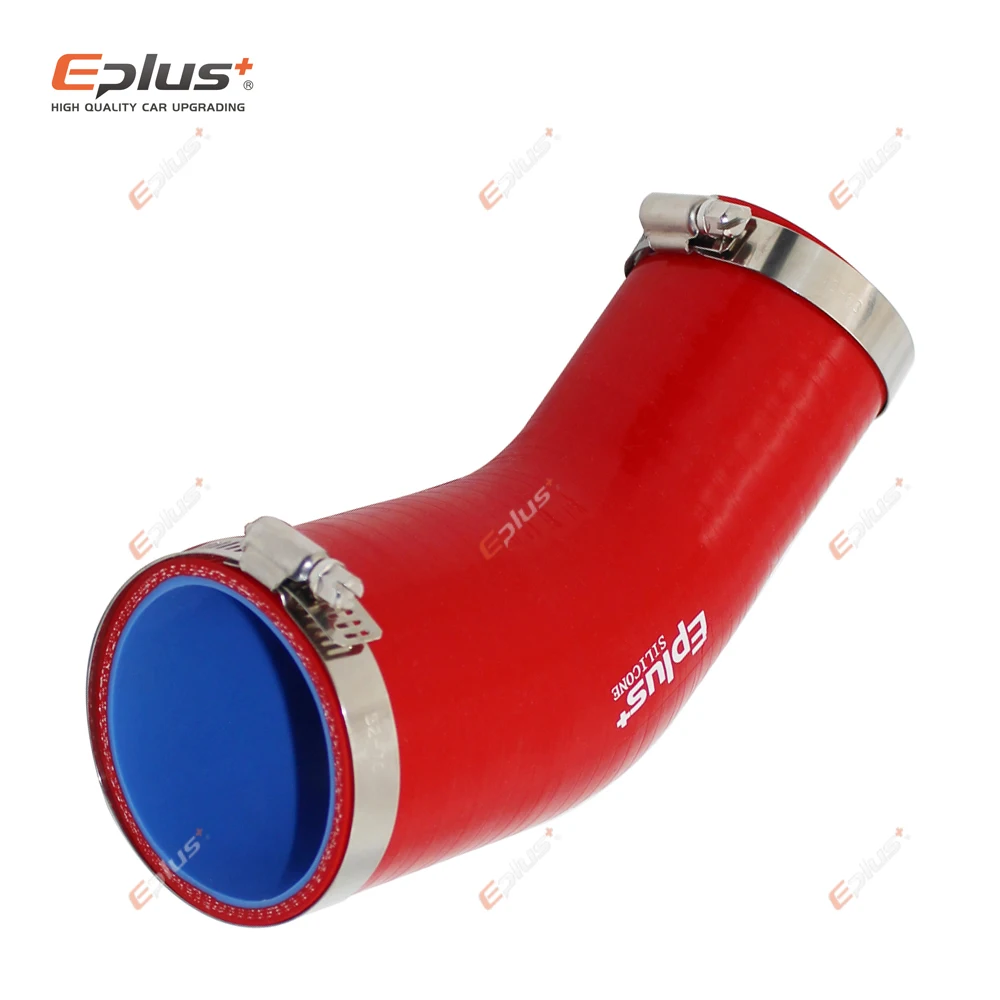 EPLUS Tubo flessibile universale in silicone 45 gradi connettore da grande a piccolo Intercooler per auto Accoppiatore per tubo di aspirazione turbo Rosso Multi dimensioni