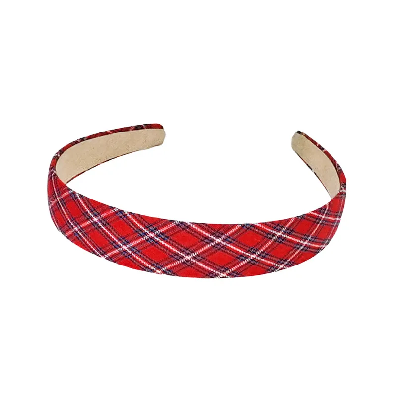 French Retro Girl Headband Fashion Cute Plaid Headband Floral Headband Female Hair Accessories