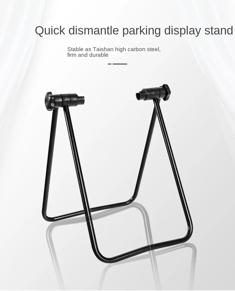Hohe Qualität Universal Flexible Fahrrad Display Triple Radnabe Reparatur Ständer Kick Ständer Für Parkplatz Halter Klapp – Detail 1