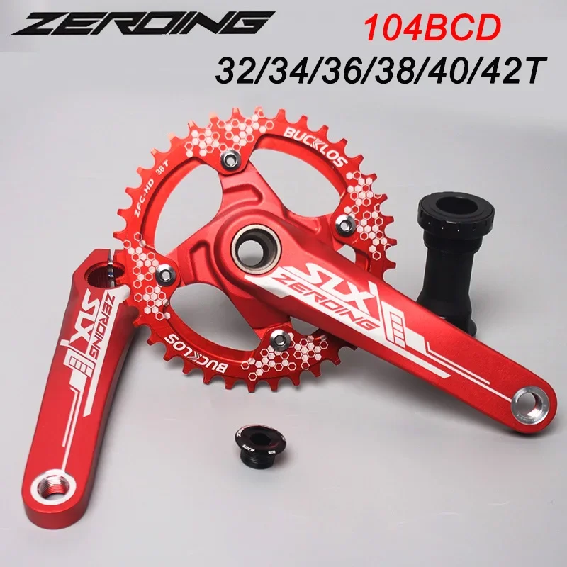 

Велосипедный шатун 104BCD, шатуны для горного велосипеда, 170 шатунов, 32/34/36/38/40/42T MTB, круглая узкая звездочка с широкими зубьями для Shimano
