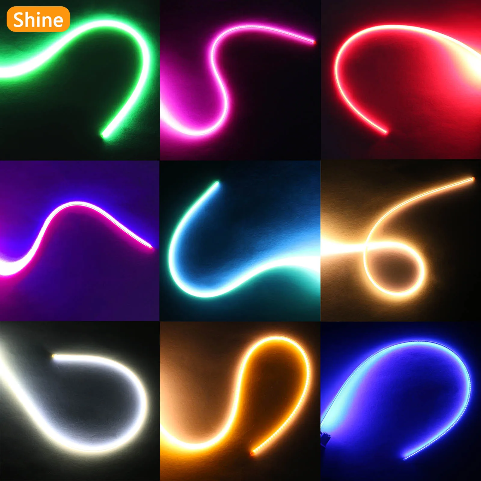 LED Soft Filament Same End Electrode DC3V 213mm LED Edison Light Bulb Diode Flexible Filament DIY Christmas Decorative Lamp
