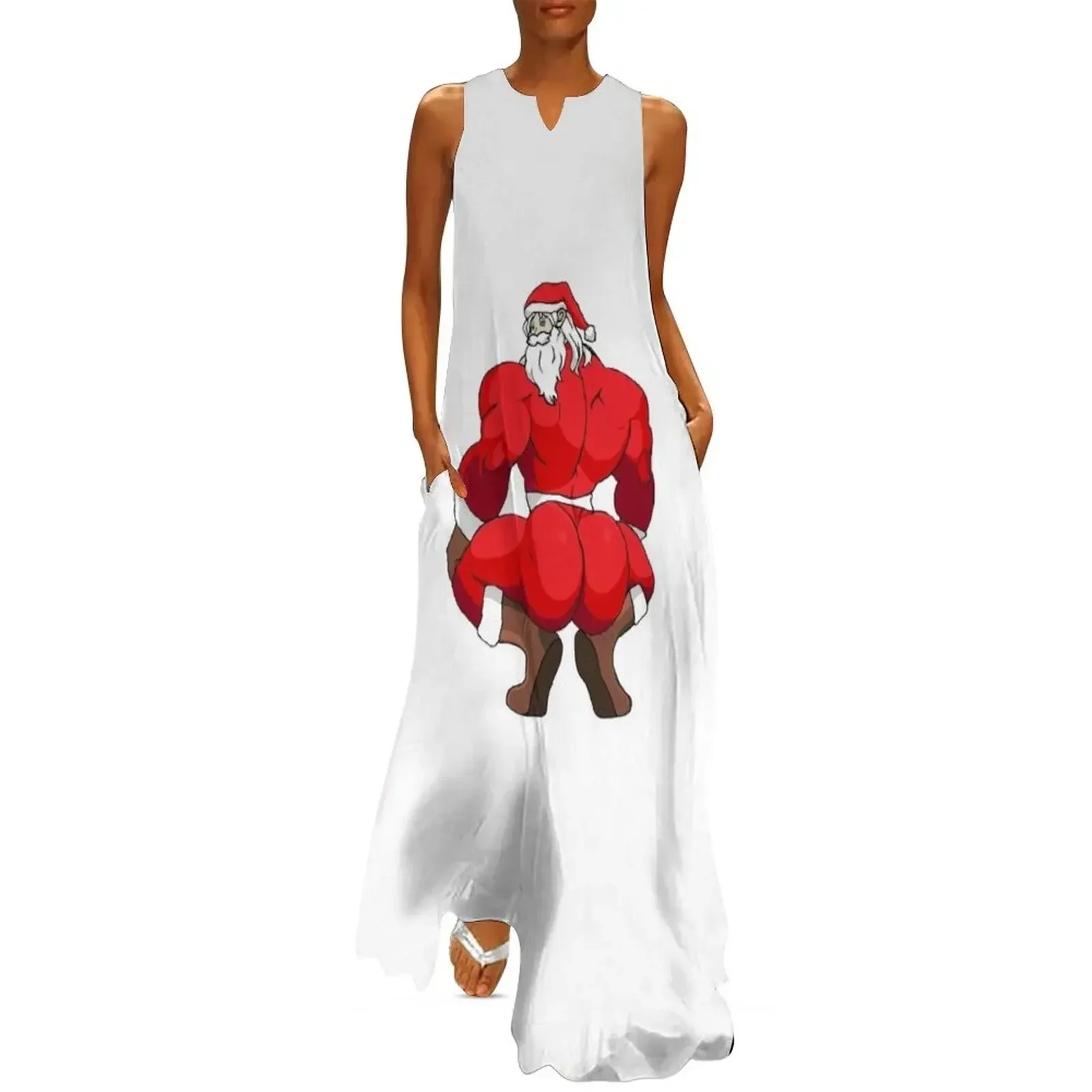

Thicc Santa Long Dress loose women's dress prom dresses 2025 summer dress korean women luxury