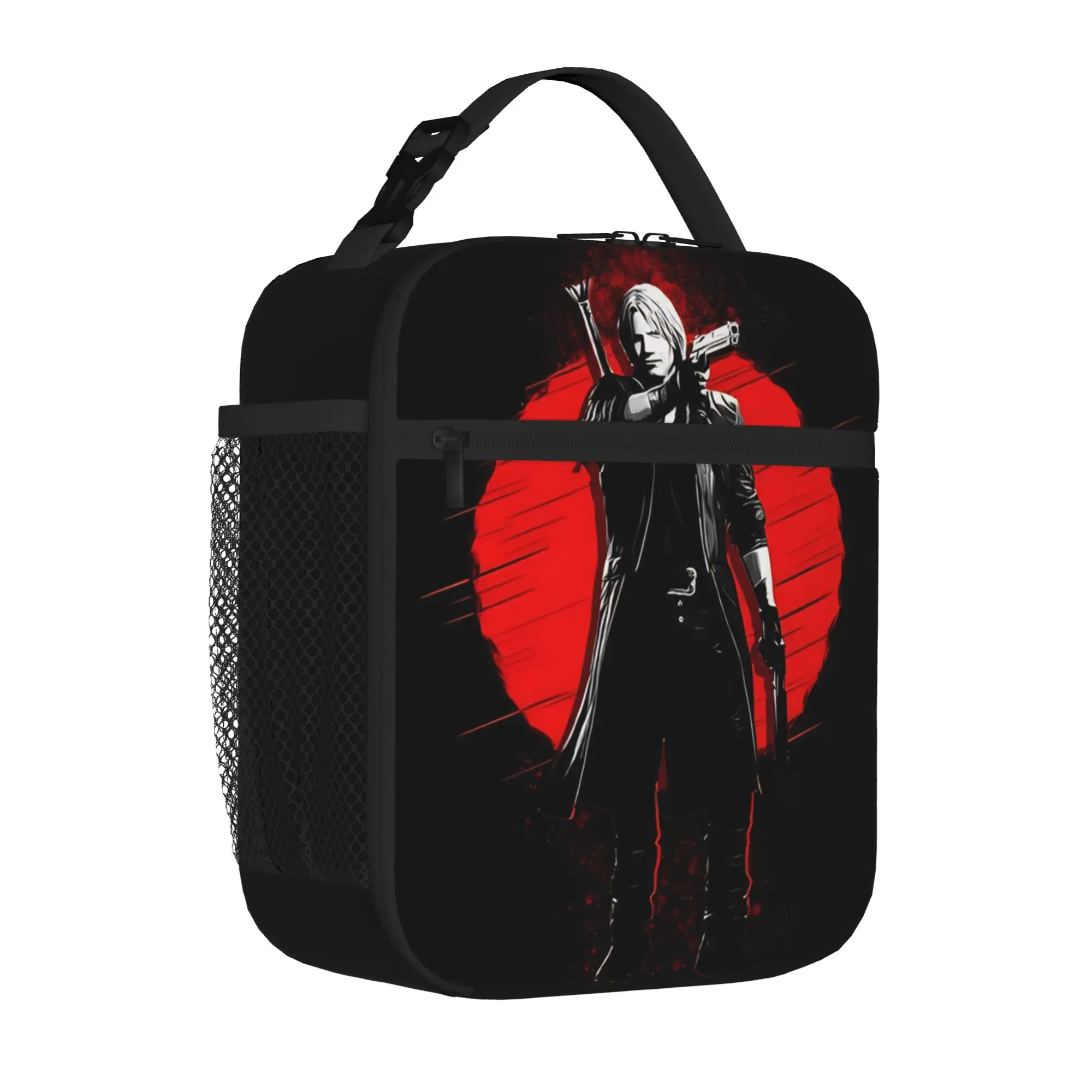 1 Piece For Students Food Container swordsman Portable Pocket D-Devil May Cry Zipper Closure Aluminum Foil Food Pouch For Travel