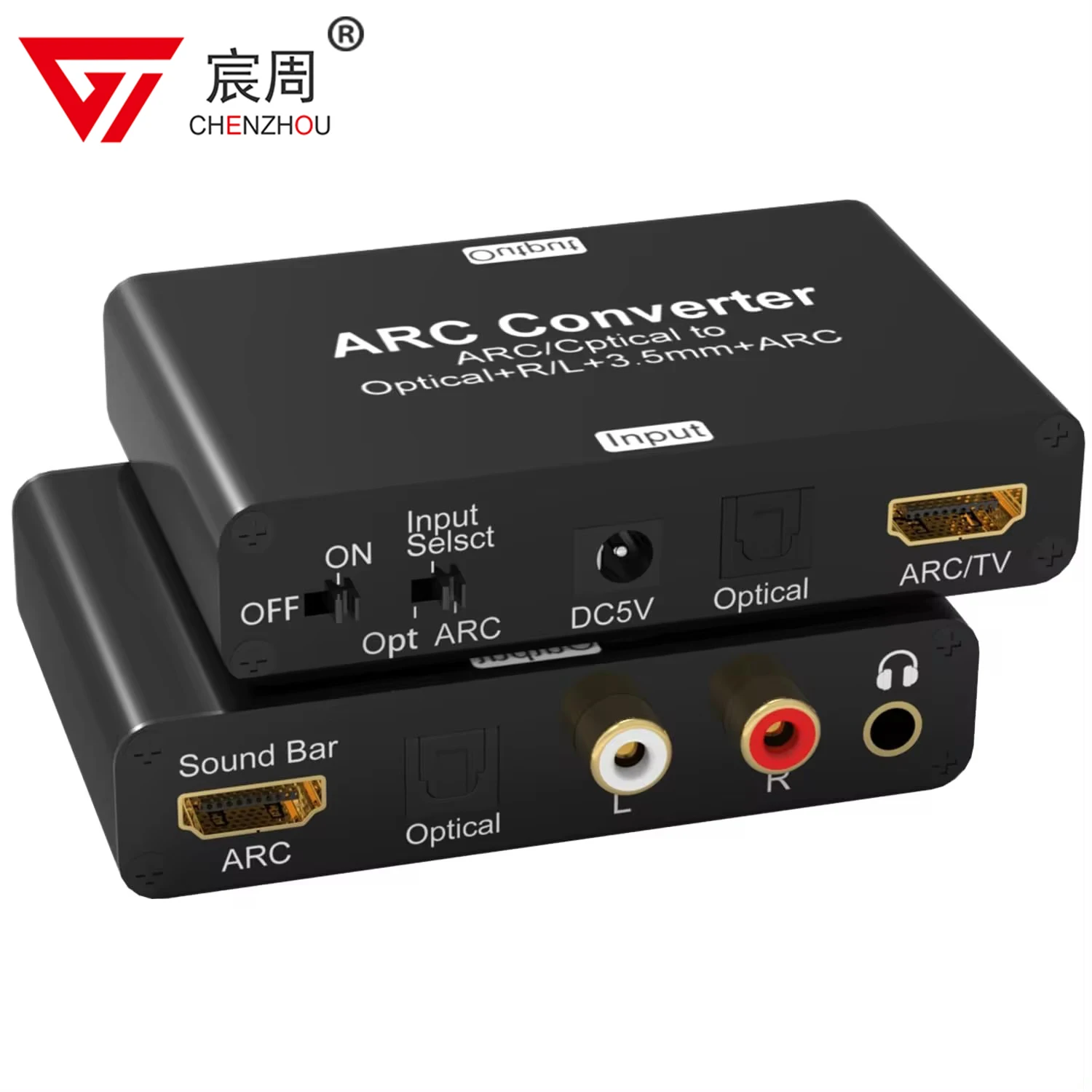 ARC Audio Converter 192KHz ARC Audio Extractor Digital to Analog DAC HDMI ARC SPDIF to Optical 3.5mm L/R Stero Audio Extractor