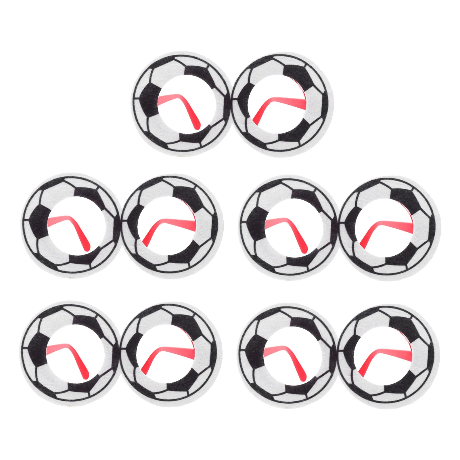 

5Pcs Football Style Glasses Premium Craftsmanship Party Decorations for Birthday Game Night Creative Costume Accessories Novelty