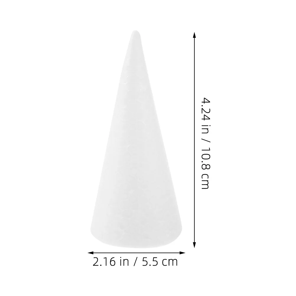 20 قطعة مخاريط رغوة الزخرفية DIY بها بنفسك المشاريع الحرفية شجرة عيد الميلاد صنع هدايا الحفلات الأنشطة المدرسية ديكورات المنزل 11 سنتيمتر