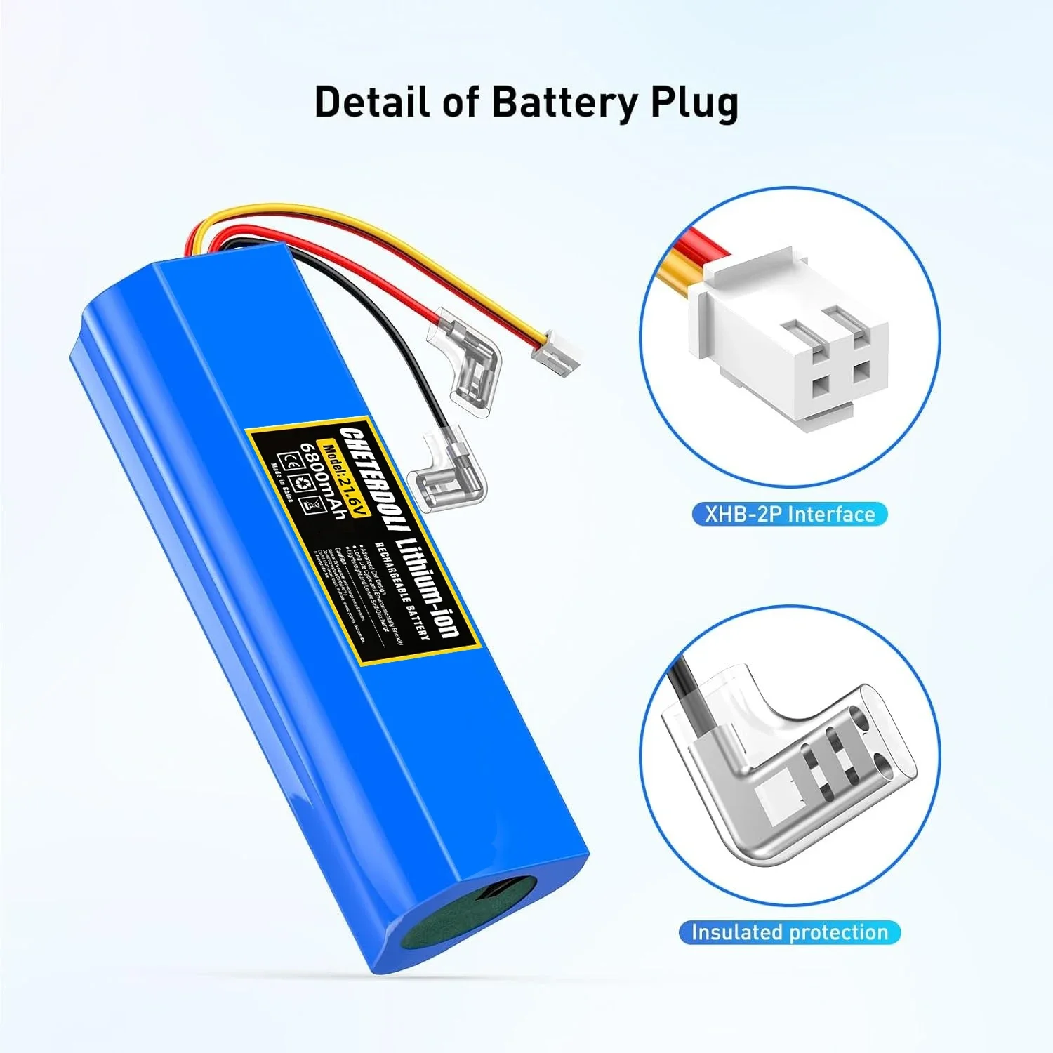 Tineco FLOOR ONE Battery 5600mAh Replacement, New Li-ion Battery for FW25M-01 FW25W-01 HF10E-01S3-01 FW09010ECN Models