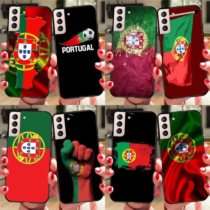 Portugal Flag Case For Samsung Galaxy S23 Ultra Note 20 10 S9 S10 Plus S20 S21 FE S22 Ultra Phone Cover