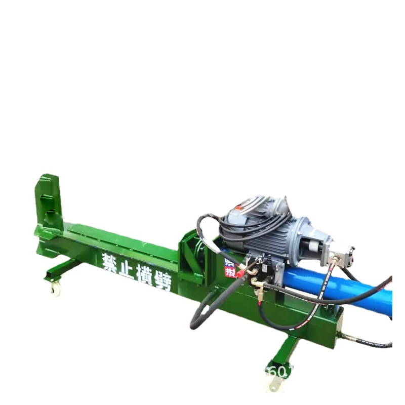 Electric Hydraulic Horizontal Type Wood Splitter Machine Diesel Wood Log Cutter 1-Year Warranty Including Motor Pump Bearing