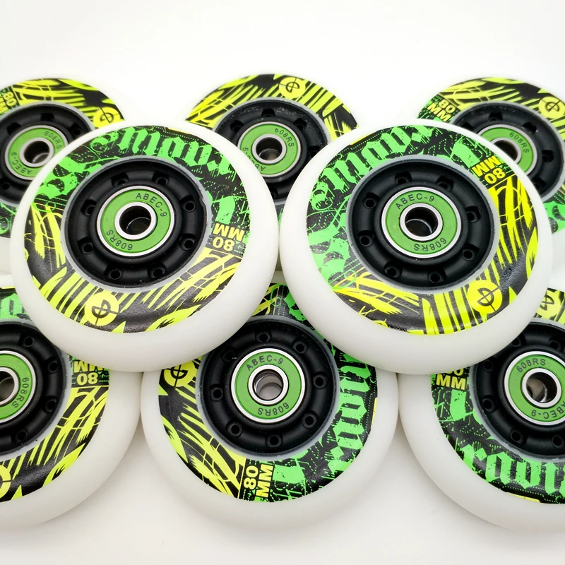 Inline Skate Wheel, Roller Skate, 76mm, 85A 8 wheels/lot