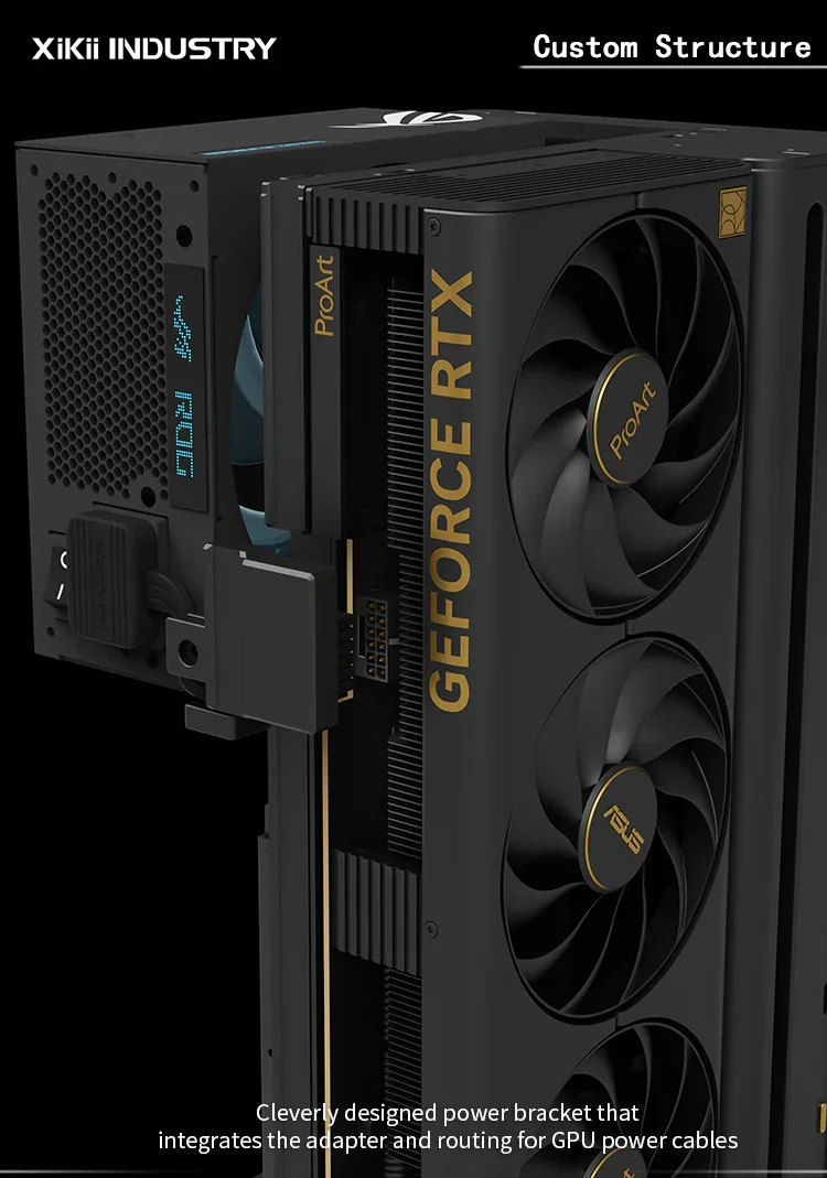 CNC ALLUMINIUM XIKII INDUSTRY ProArt FF04 ITX Gaming Case PC Vertical Under 10 Liters COMPUTER CASES ONLY