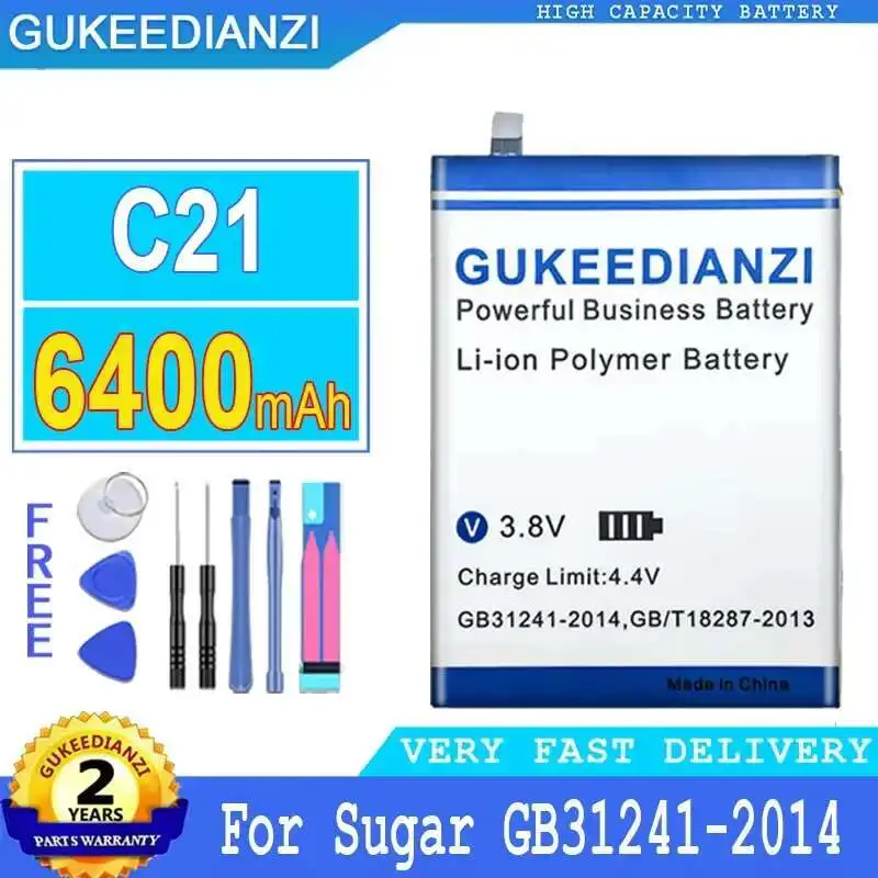 

Powerful 6400mAh Mobile Phone Battery for Sugar C21 GB31241-2014 GB312412014