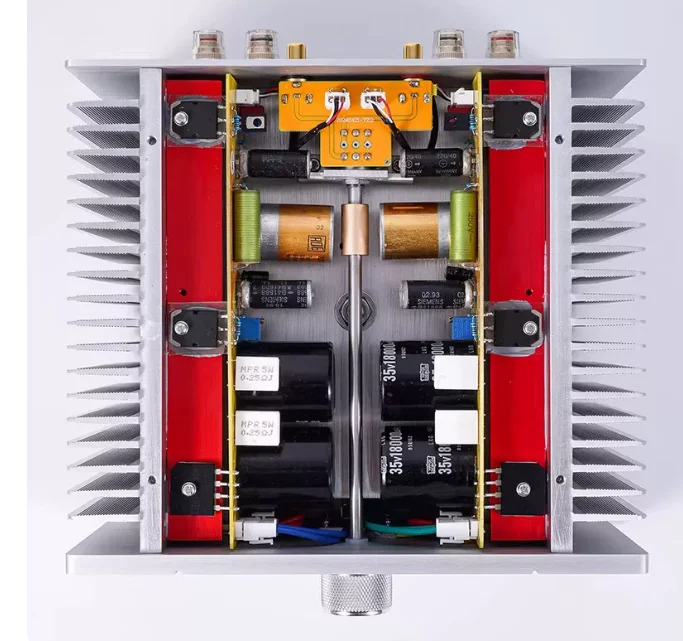 BRZHIFI Hood 1969 Class A FET Amplifier - 10Wx2 Audiophile Power Amp with Tube-Like Sound & Gold-Sealed Transistors
