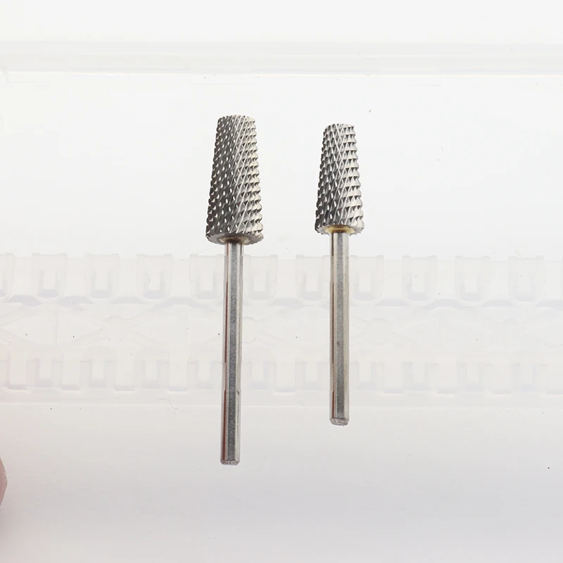 Nuevo 1 Uds. Taladro eléctrico profesional de cabeza plana para decoración de uñas, herramienta de manicura y pedicura, accesorios, broca de carburo para uñas