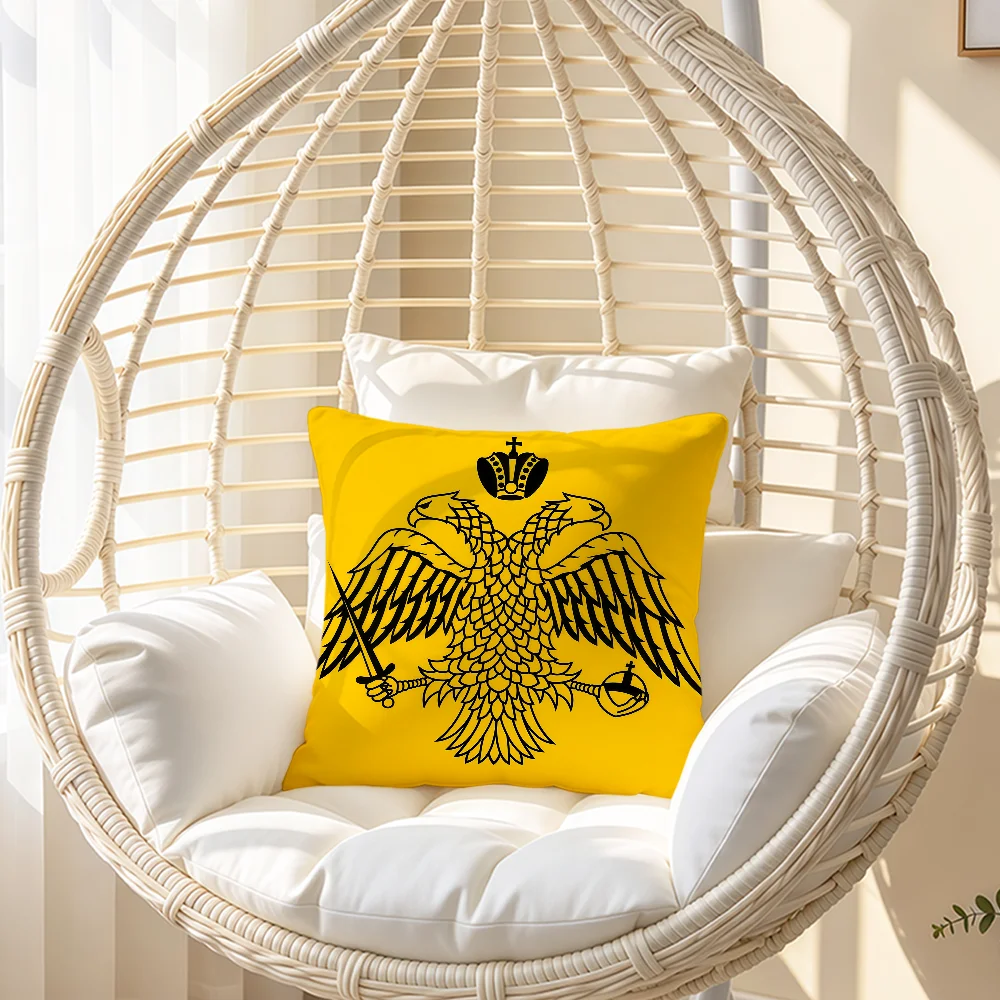 Greek Orthodox Church Black Hawk Cushion Cover Soft Pillowcase Double Sided Sofa Home Living Room Decor Bed Club Hogar Gift