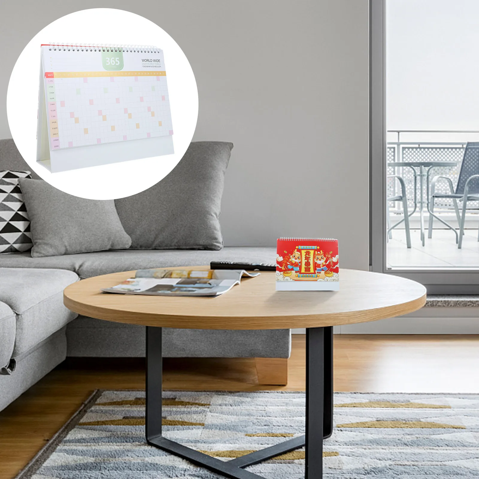 

Год Дракона Настольный календарь Орнамент для бизнеса Перевернутый стол Бумажная столешница Последняя