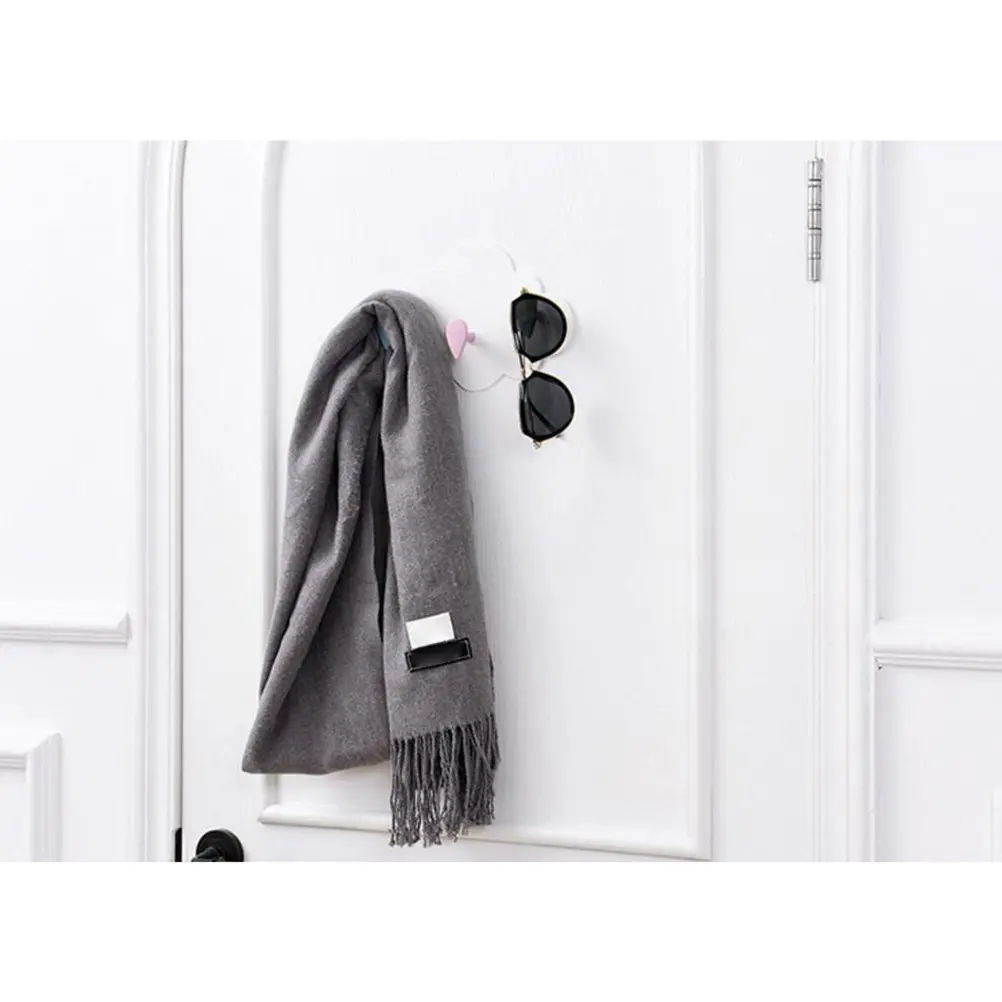 3Pcs Cloud Shape Adhesive Hook Hanger Strong Sticky Wall Mount for Kitchen Bedroom Living Room Dressing Room Home Organization