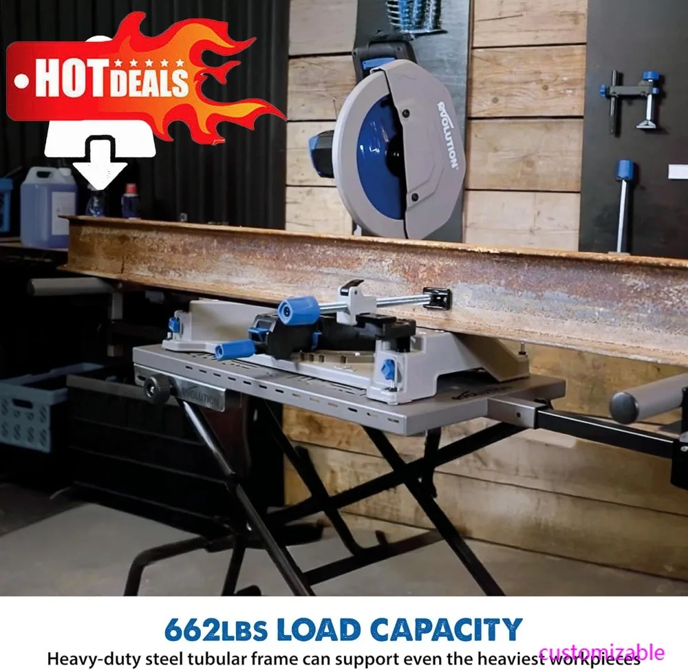 

Бестселлер. Сверхмощная торцовочная пила с силовым подъемником и вездеходными колесами — поддерживает 187 фунтов.