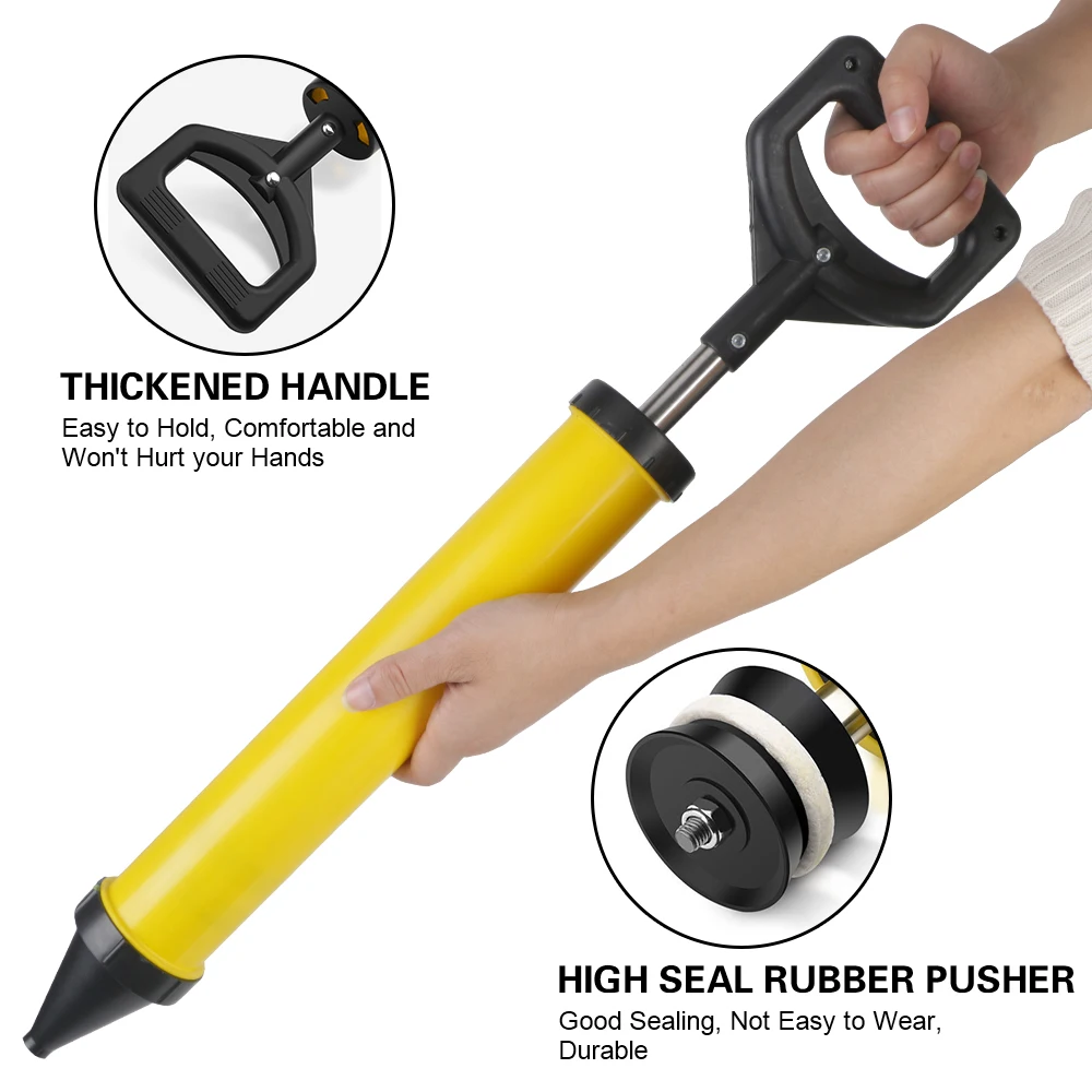 Grout Pump Applicator Tool 4 Nozzles Handheld for Mortar, Cement, Lime Spraying​