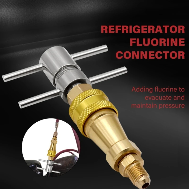 Fridge Refrigerants Refill Adapter Quick Coupling Accessory for Refrigerants