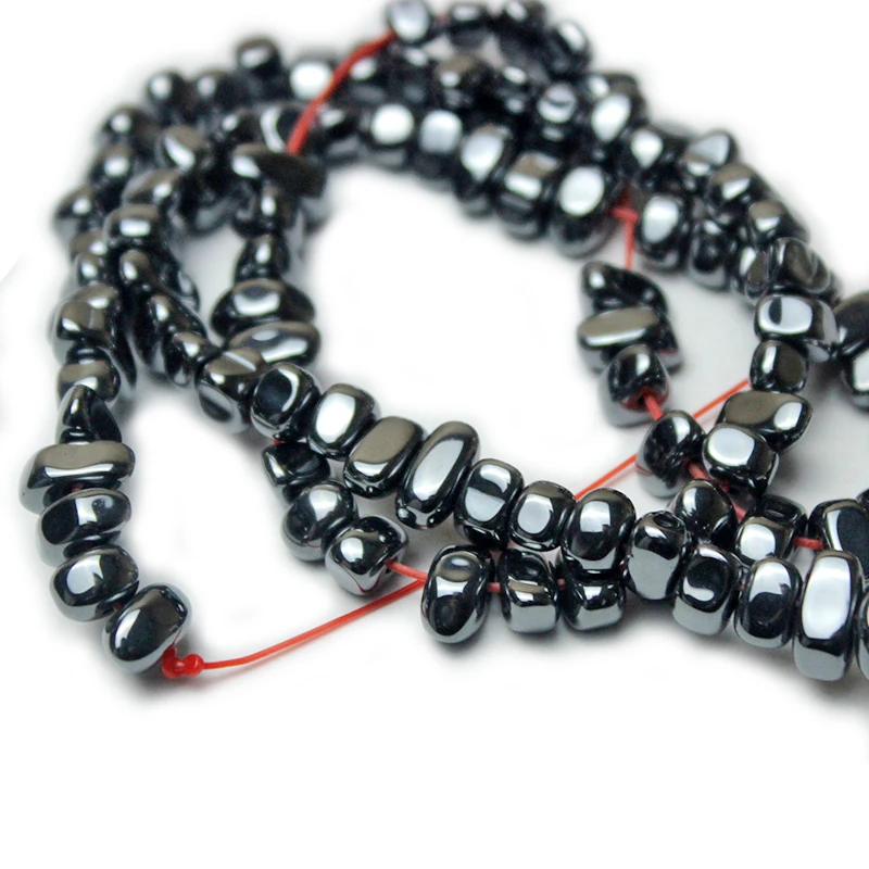 Irregular Black Hematite Natural Stone Loose Beads DIY For Jewelry Making Strand 15 Inches Fashion Necklace Bracelet Earrings