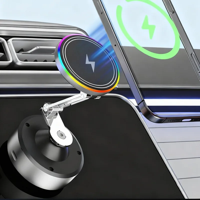 

Magnetic Phone Charging Holder for Car 360° Vacuum Magnetic for Magsafe Fast Wireless Cfor iPhoneharger Suction Cup Phone Mount
