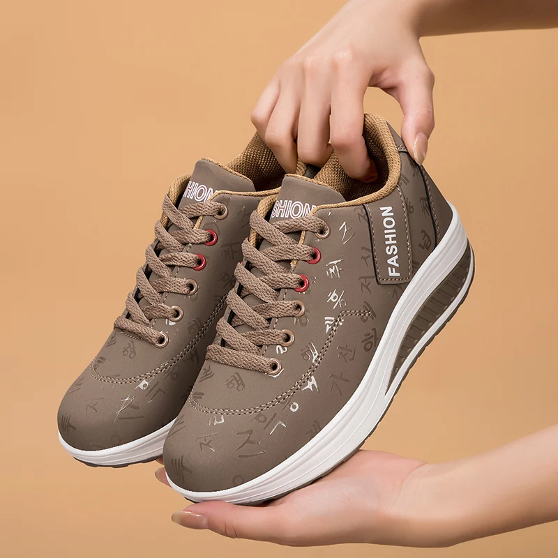Women Sneakers Fashion Women Vulcanized Shoes High Quality Flats Shoes for Women Walking Platform Plus Size Zapatillas Mujer